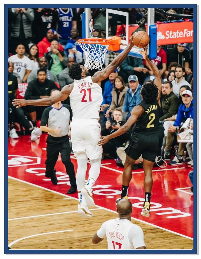 开云下载-76人险胜开拓者，恩比德表现抢眼